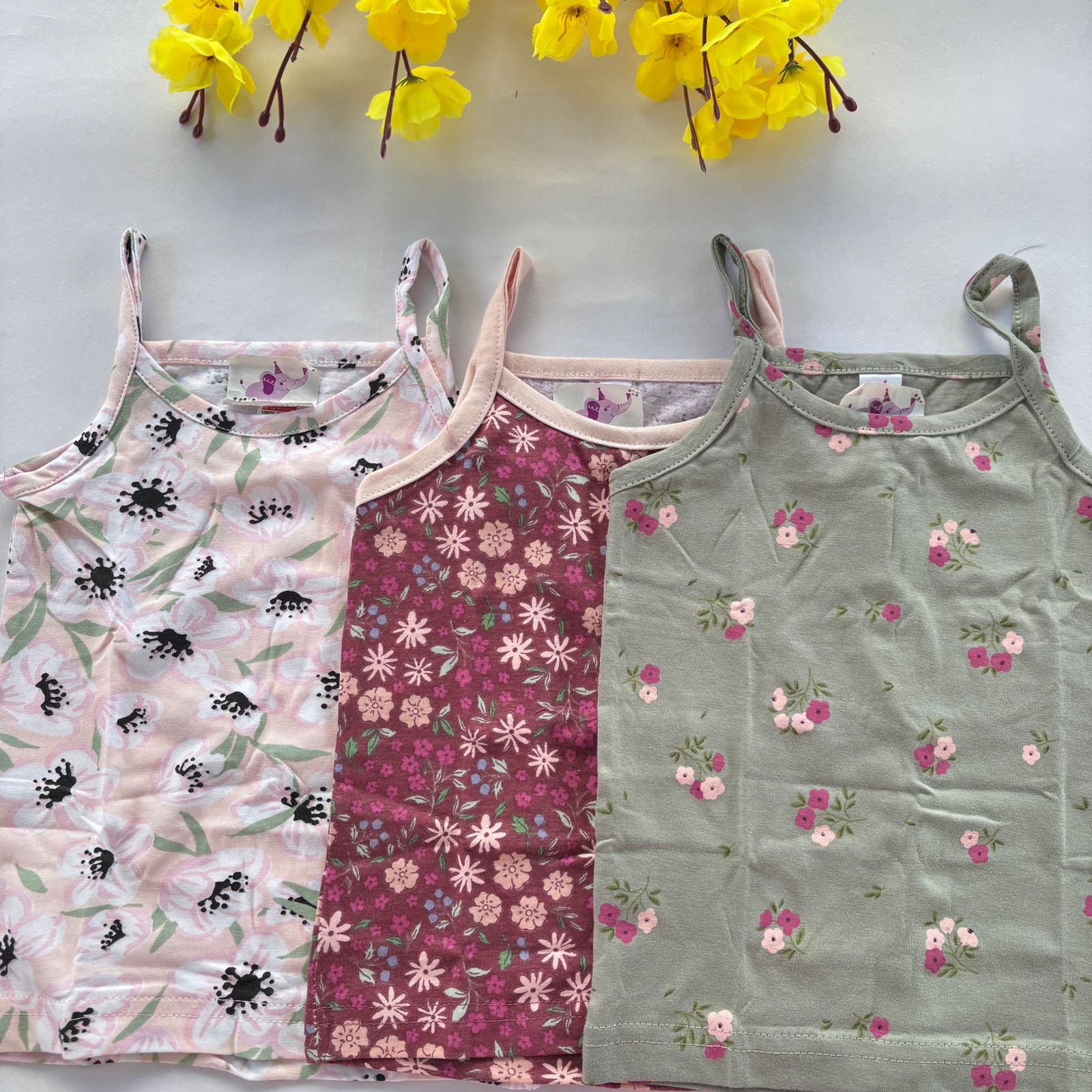 Girls 3 Pcs Spaghetti T-Shirt Lp01