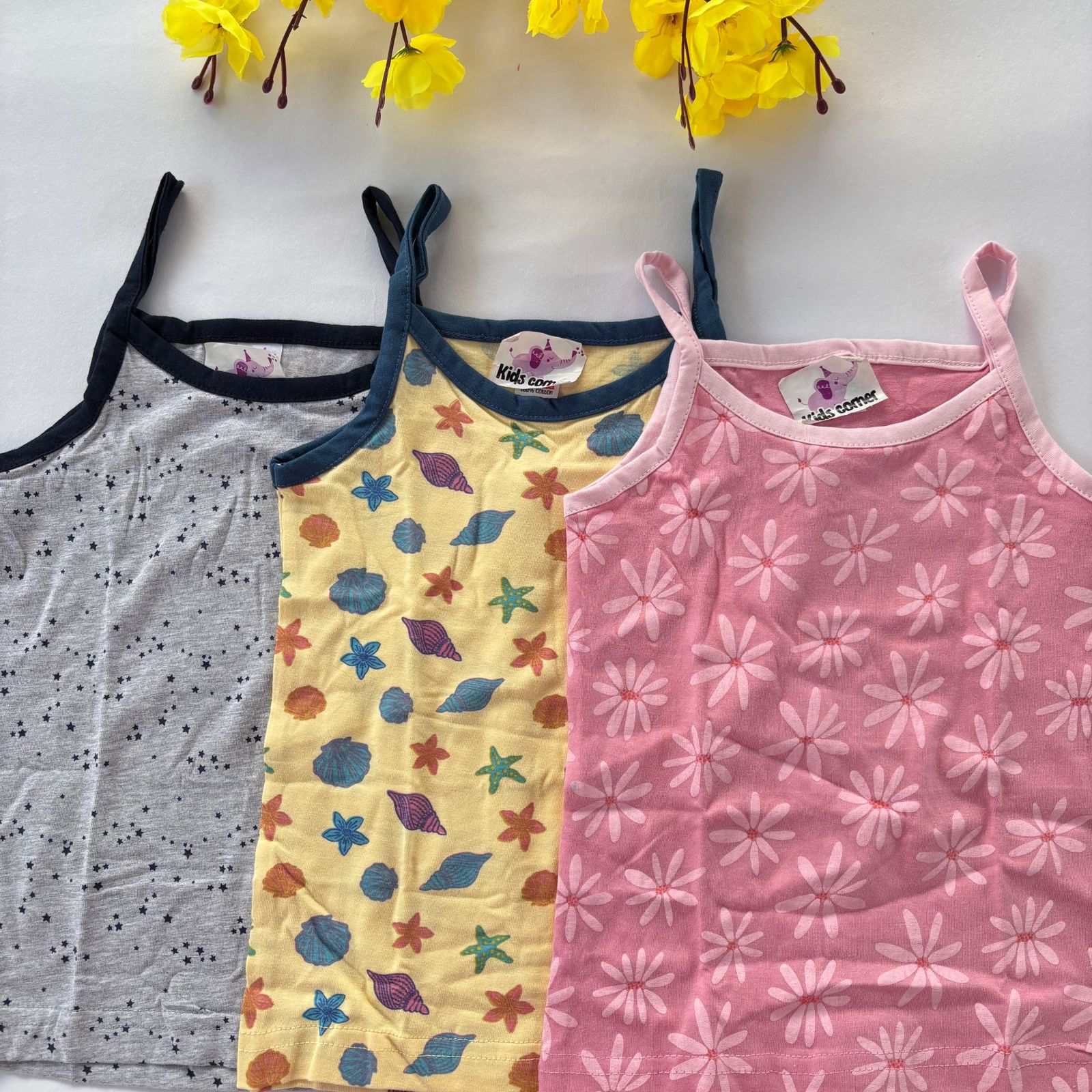 Girls 3 Pcs Spaghetti T-Shirt Lp01