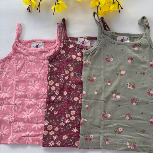 Girls 3 Pcs Spaghetti T-Shirt Lp01