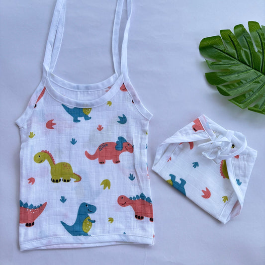 Muslin Knot jabla and Nappy set MN01