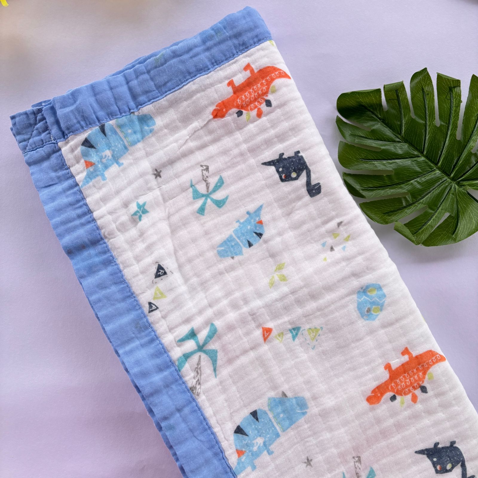 Crinkled Muslin 6 layer Blanket MN01