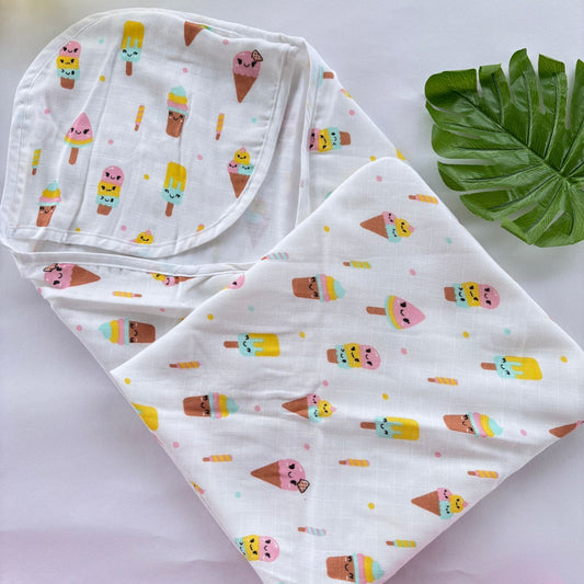 Baby muslin premium cap towel MN01