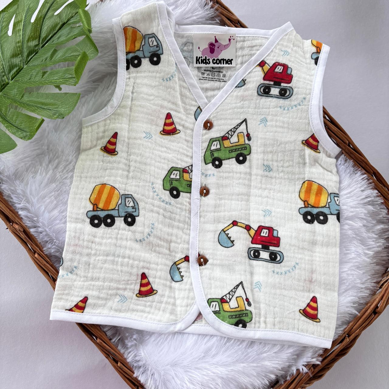 Muslin Crinkled Button jablas MN01