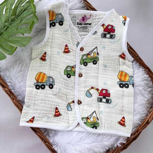 Muslin Crinkled Button jablas MN01