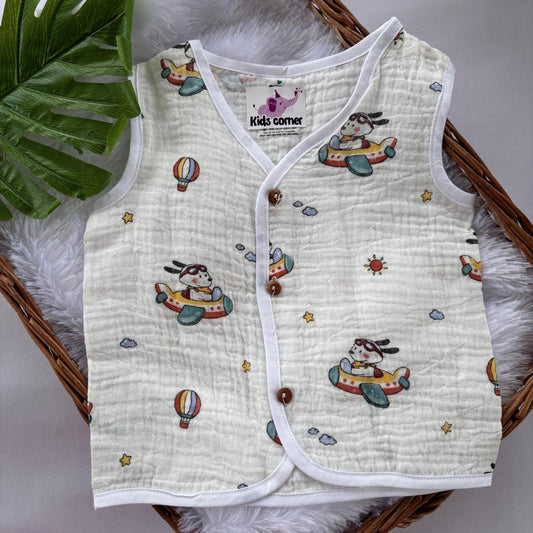 Muslin Crinkled Button jablas MN01