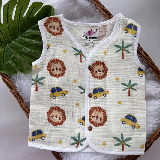 Muslin Crinkled Button jablas MN01