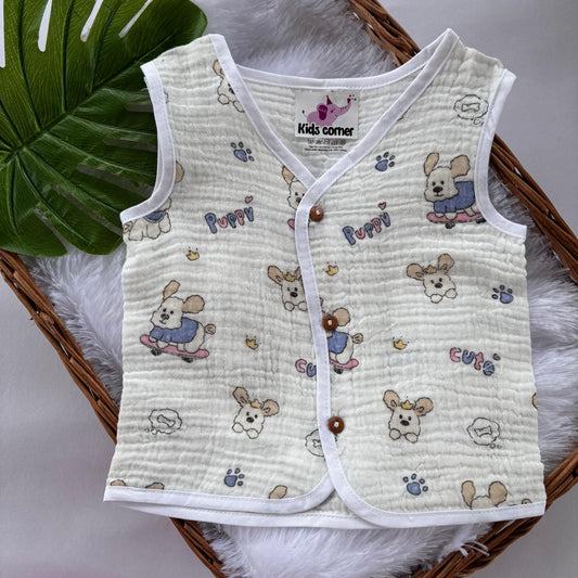 Muslin Crinkled Button jablas MN01