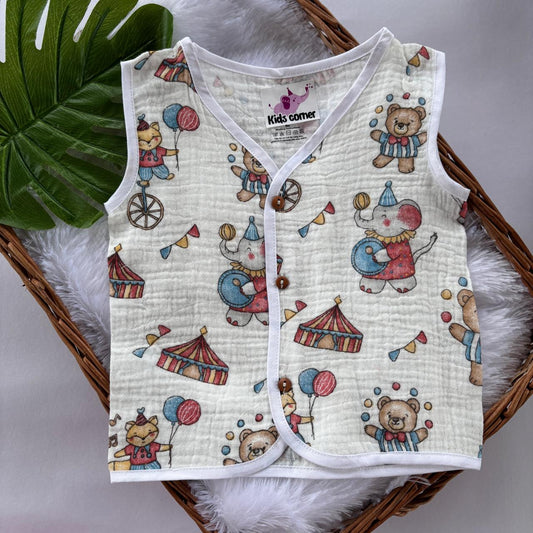 Muslin Crinkled Button jablas MN01