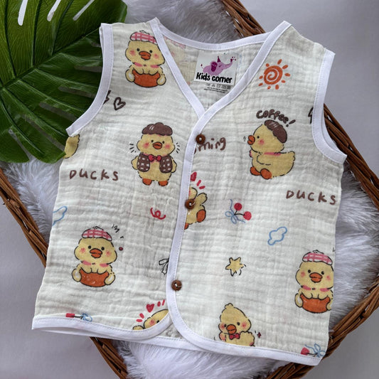 Muslin Crinkled Button jablas MN01
