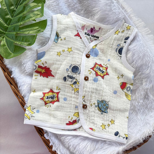 Muslin Crinkled Button jablas MN01