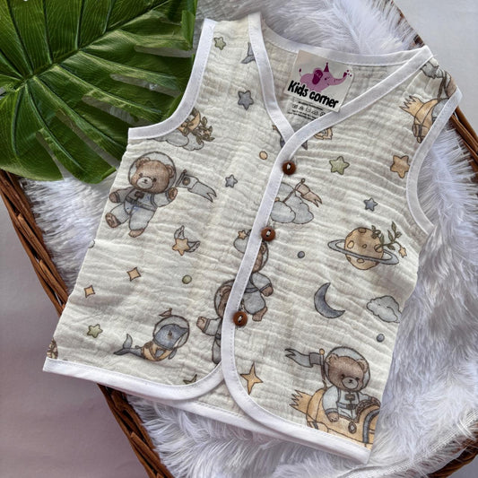 Muslin Crinkled Button jablas MN01
