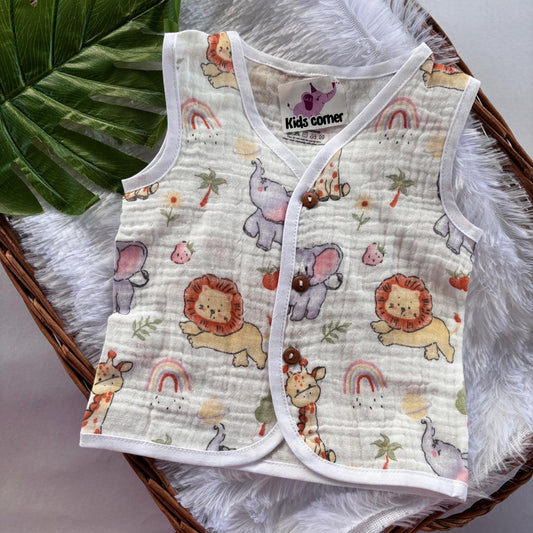 Muslin Crinkled Button jablas MN01