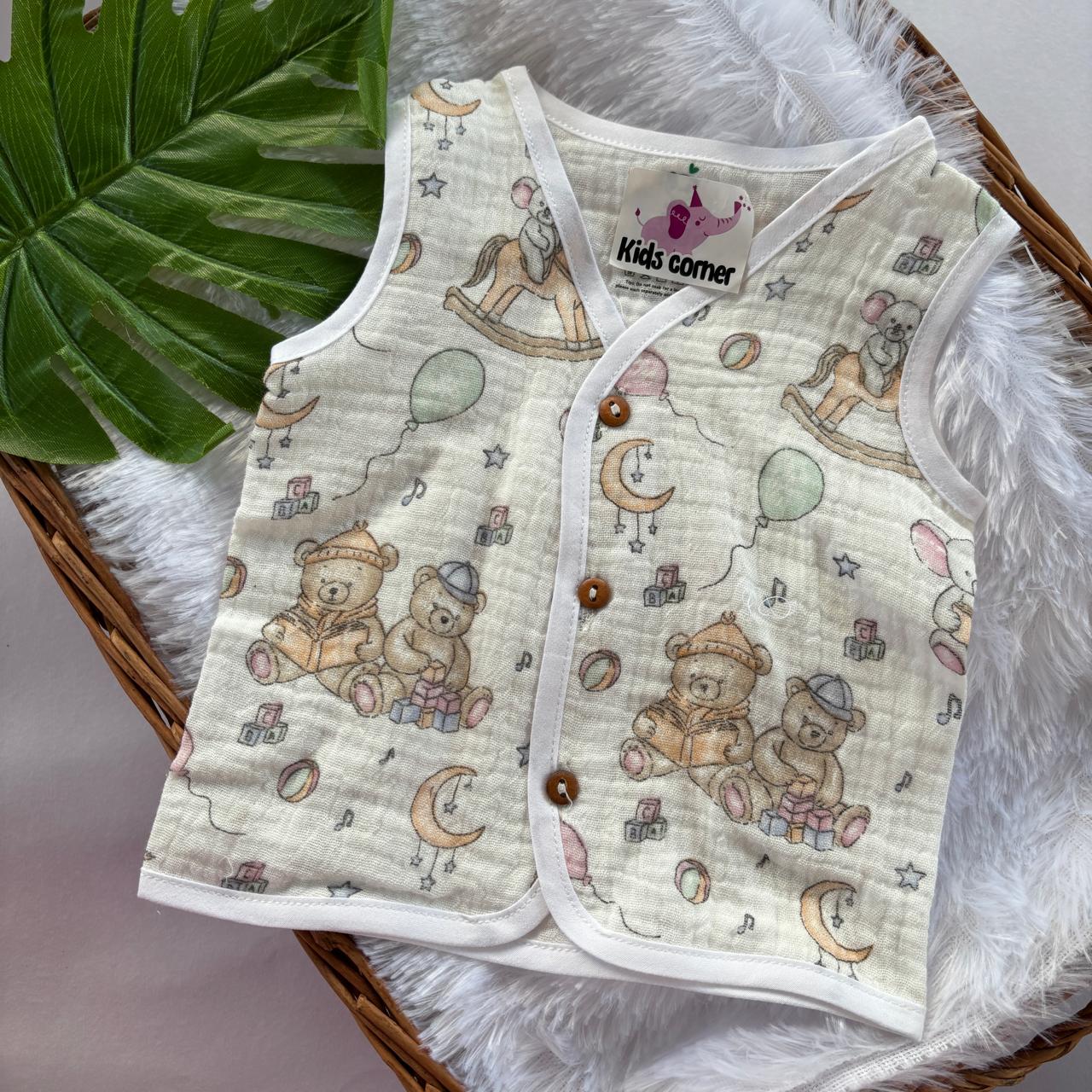 Muslin Crinkled Button jablas MN01