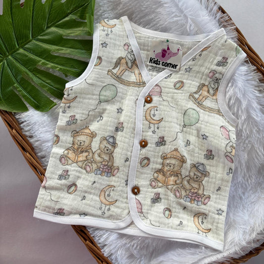 Muslin Crinkled Button jablas MN01