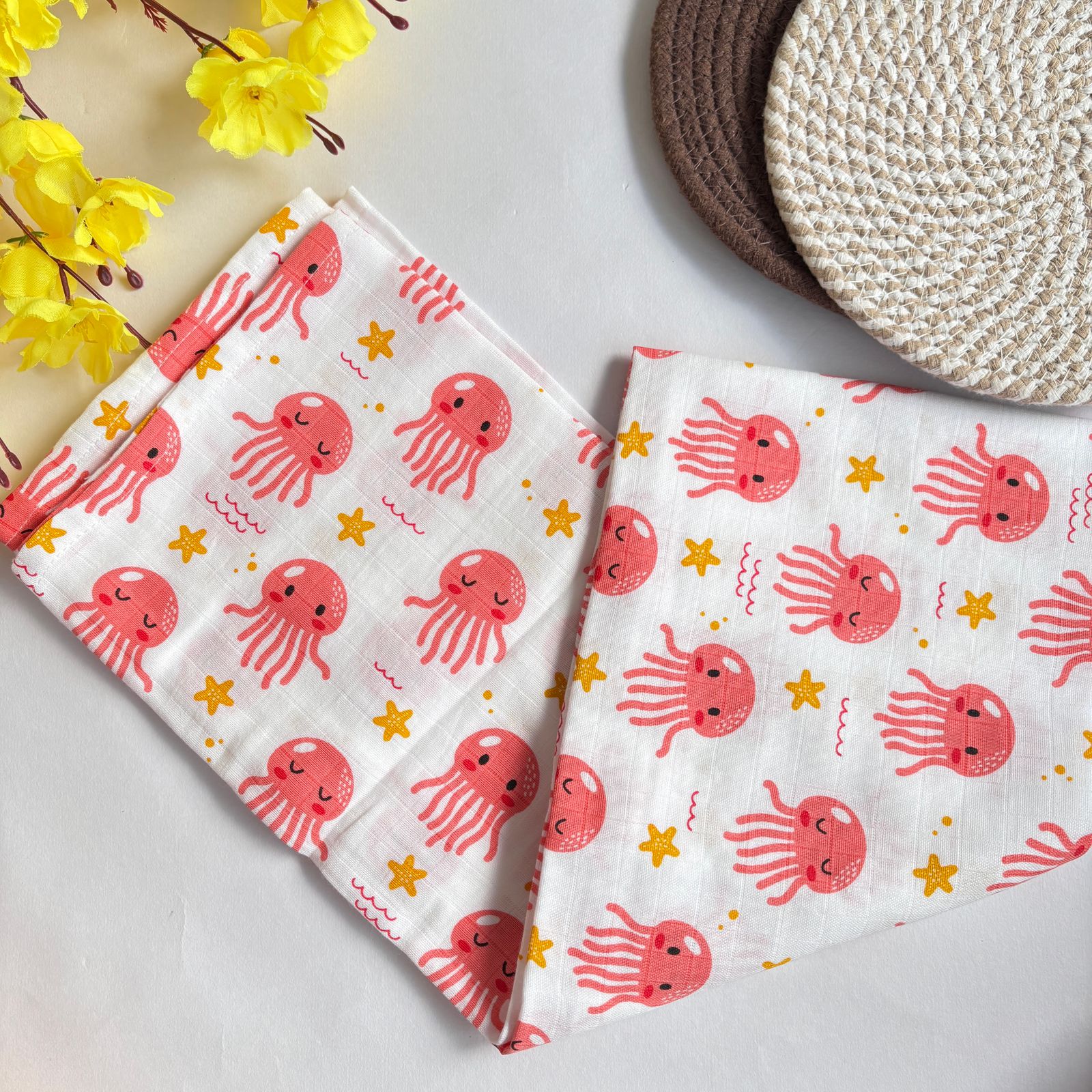 Newborn Muslin Wrapping Blanket