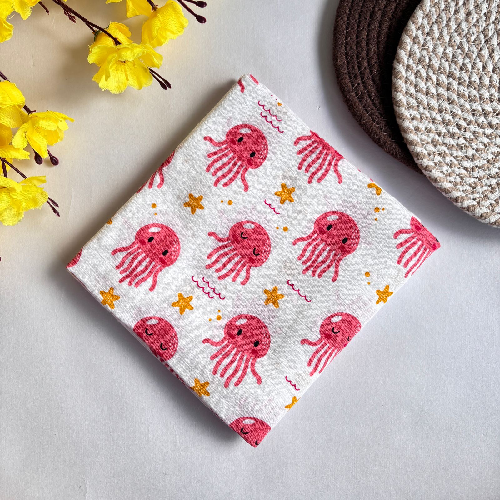 Newborn Muslin Wrapping Blanket
