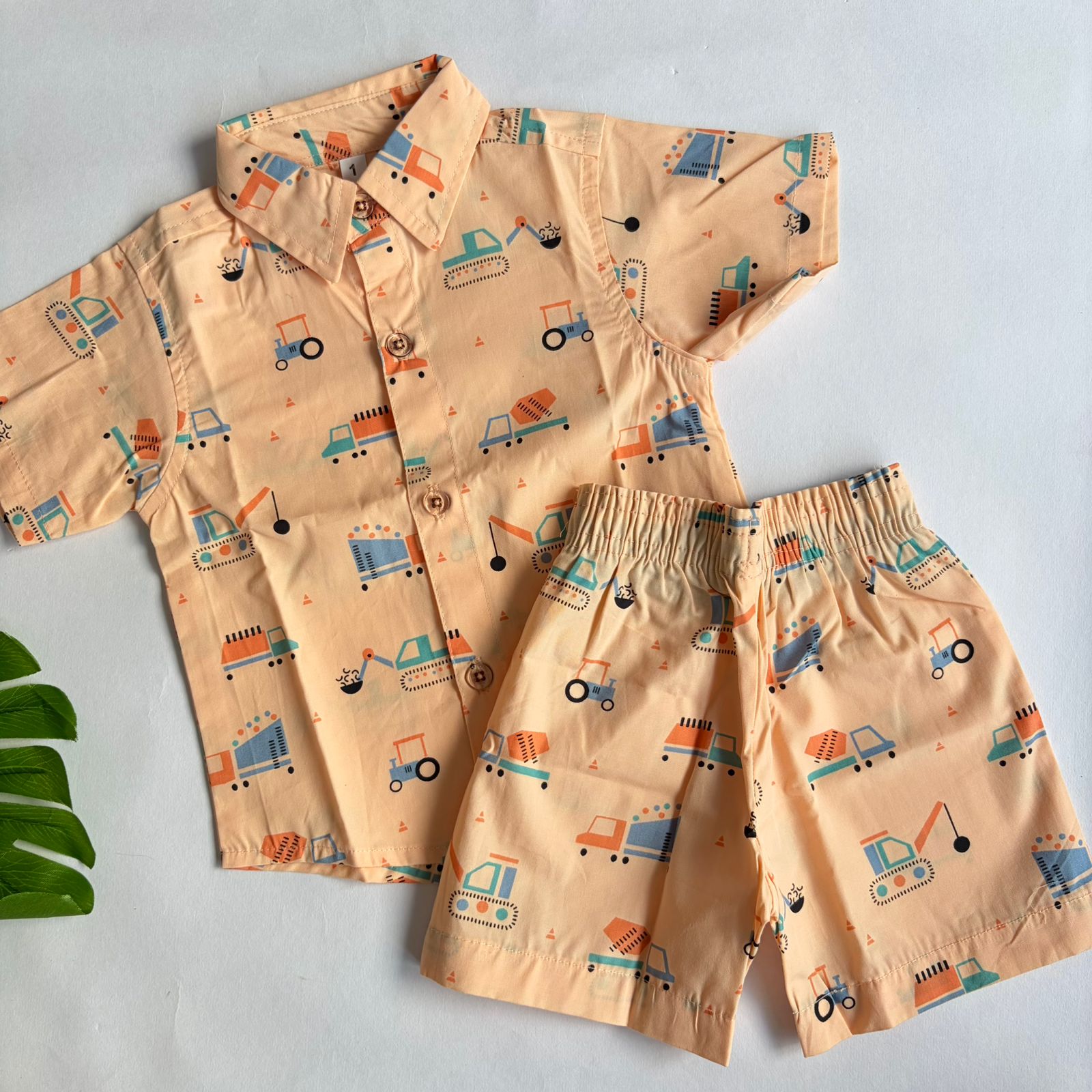 Boys Cotton Shirt And Shorts set CS01