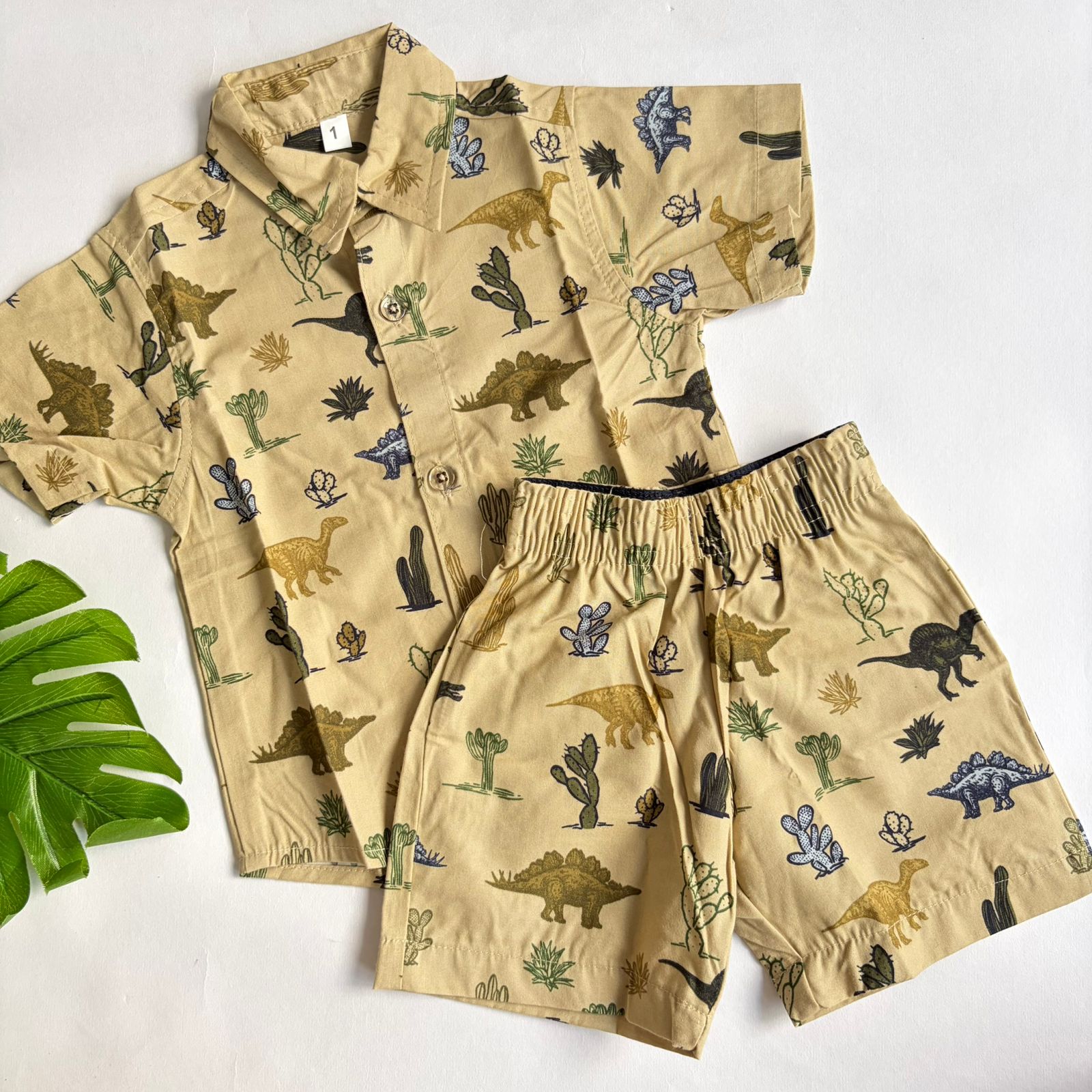 Boys Cotton Shirt And Shorts set CS01