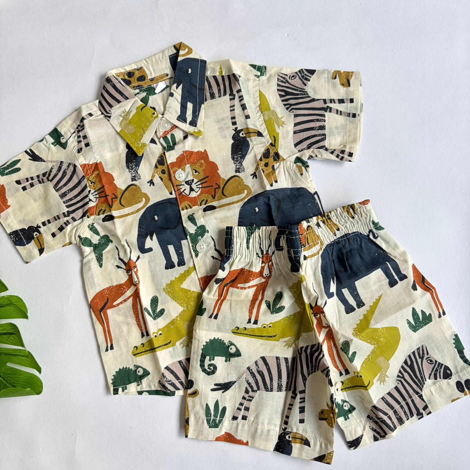 Boys Cotton Shirt And Shorts set CS01