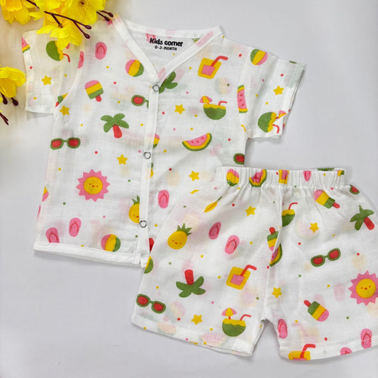 Premium Muslin co-ord set MN01