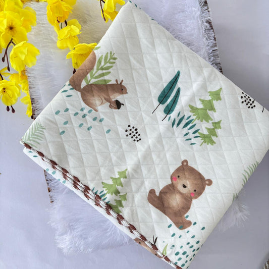 2 layer Muslin Receiving Blanket / Swaddle