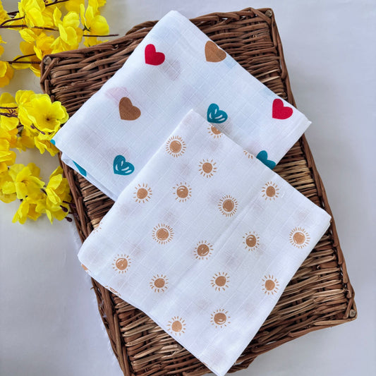 Muslin Bath Towel MN01 ( Pack of 2 )