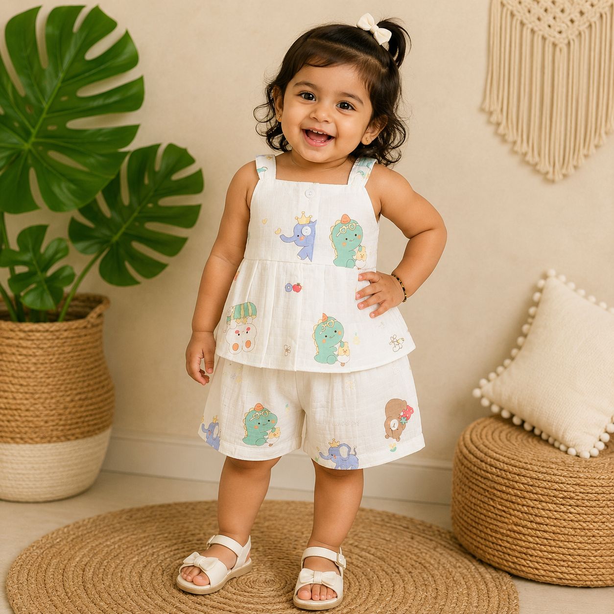 Girls Premium Muslin co-ord set DL01