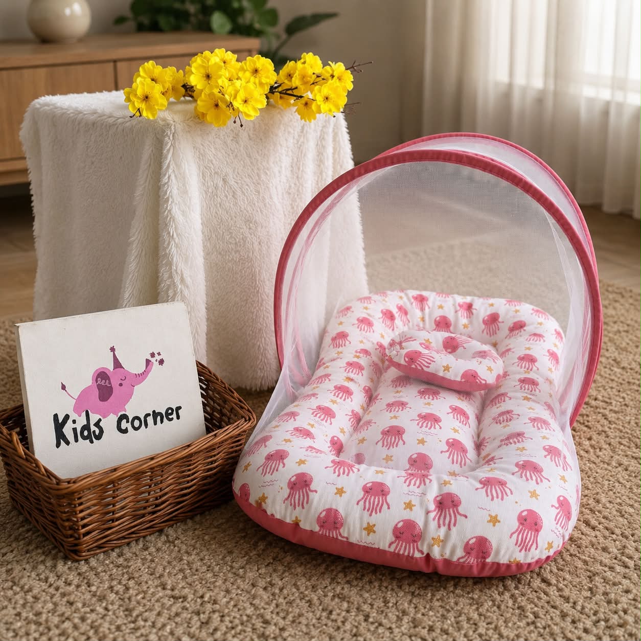 Foldable Baby Bed with Mosquito Net