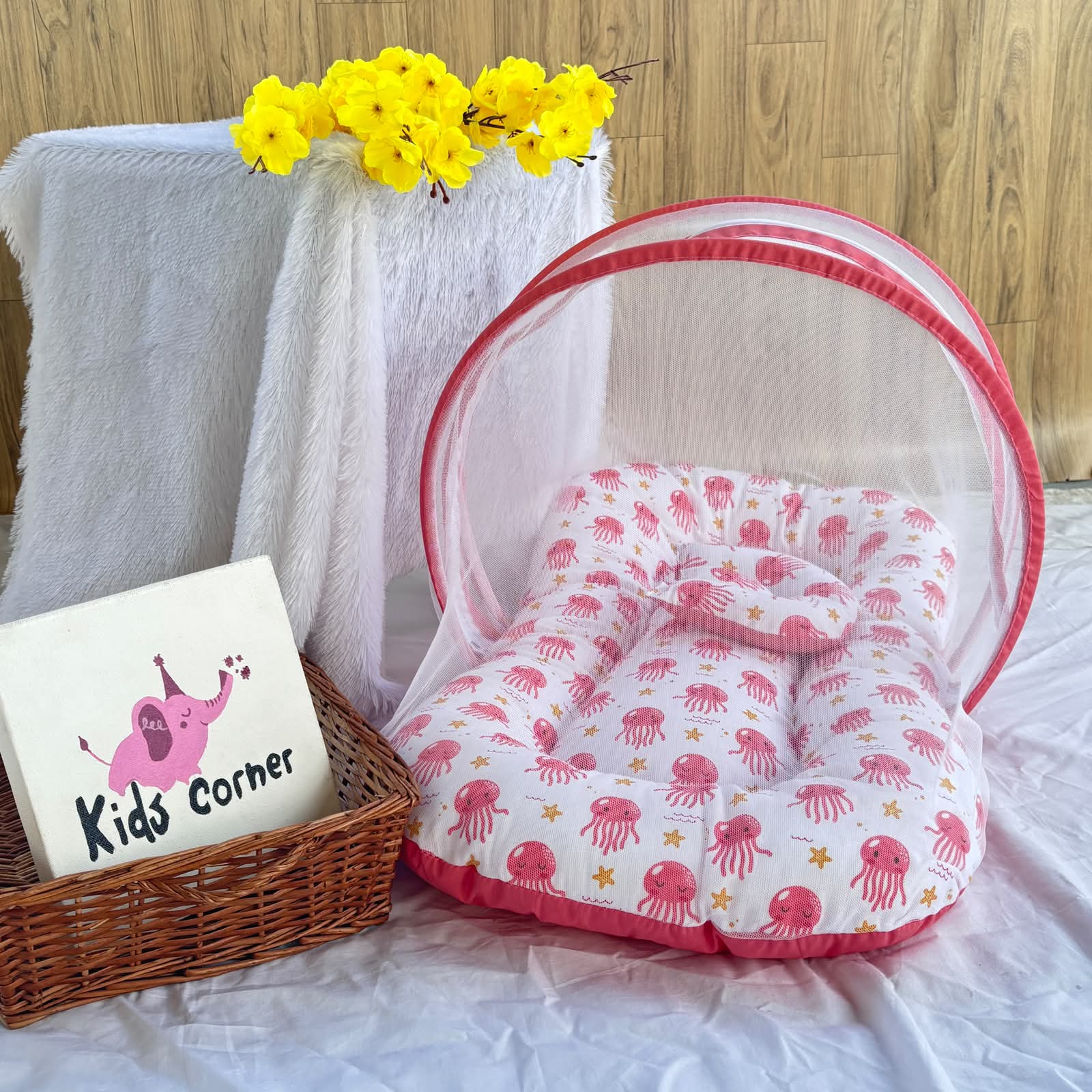 Foldable Baby Bed with Mosquito Net