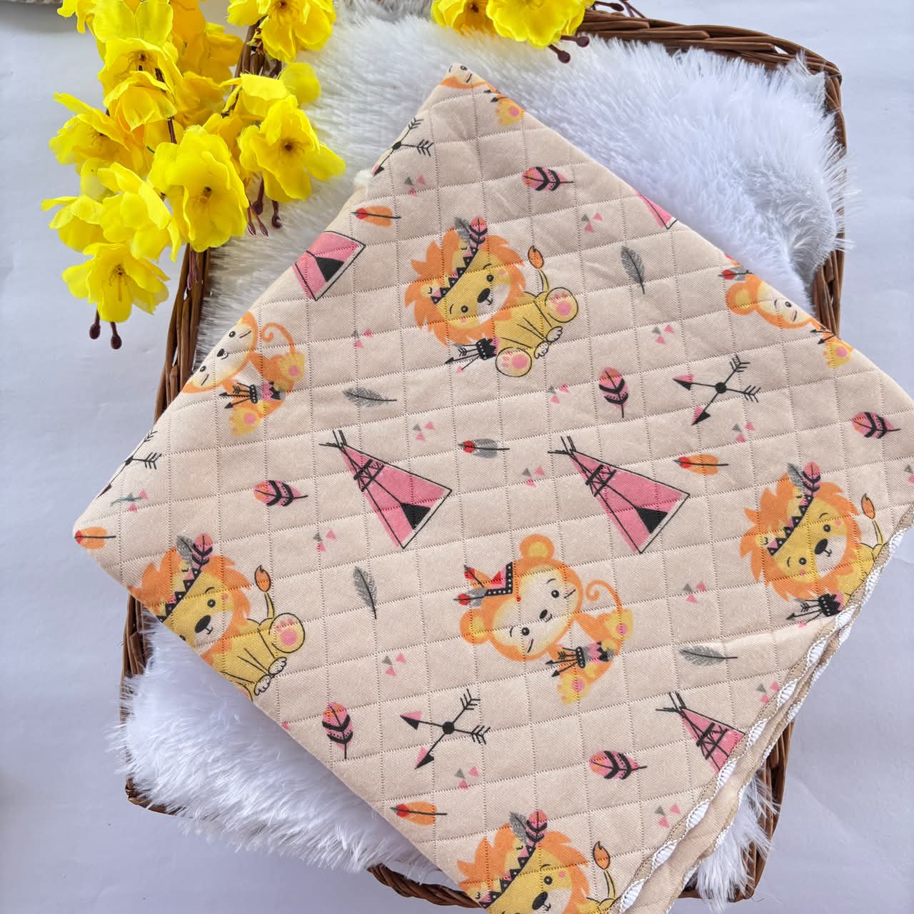 2 layer Muslin Receiving Blanket / Swaddle
