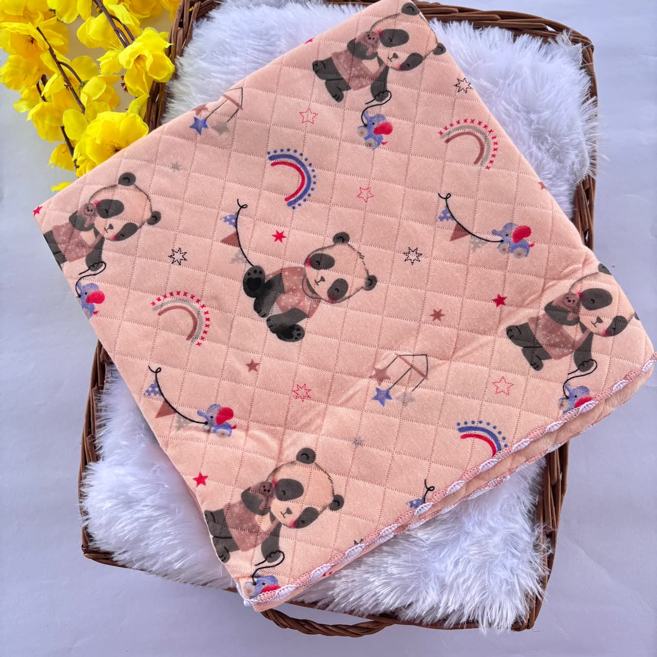 2 layer Muslin Receiving Blanket / Swaddle