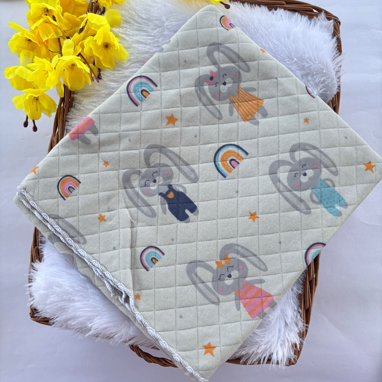 2 layer Muslin Receiving Blanket / Swaddle