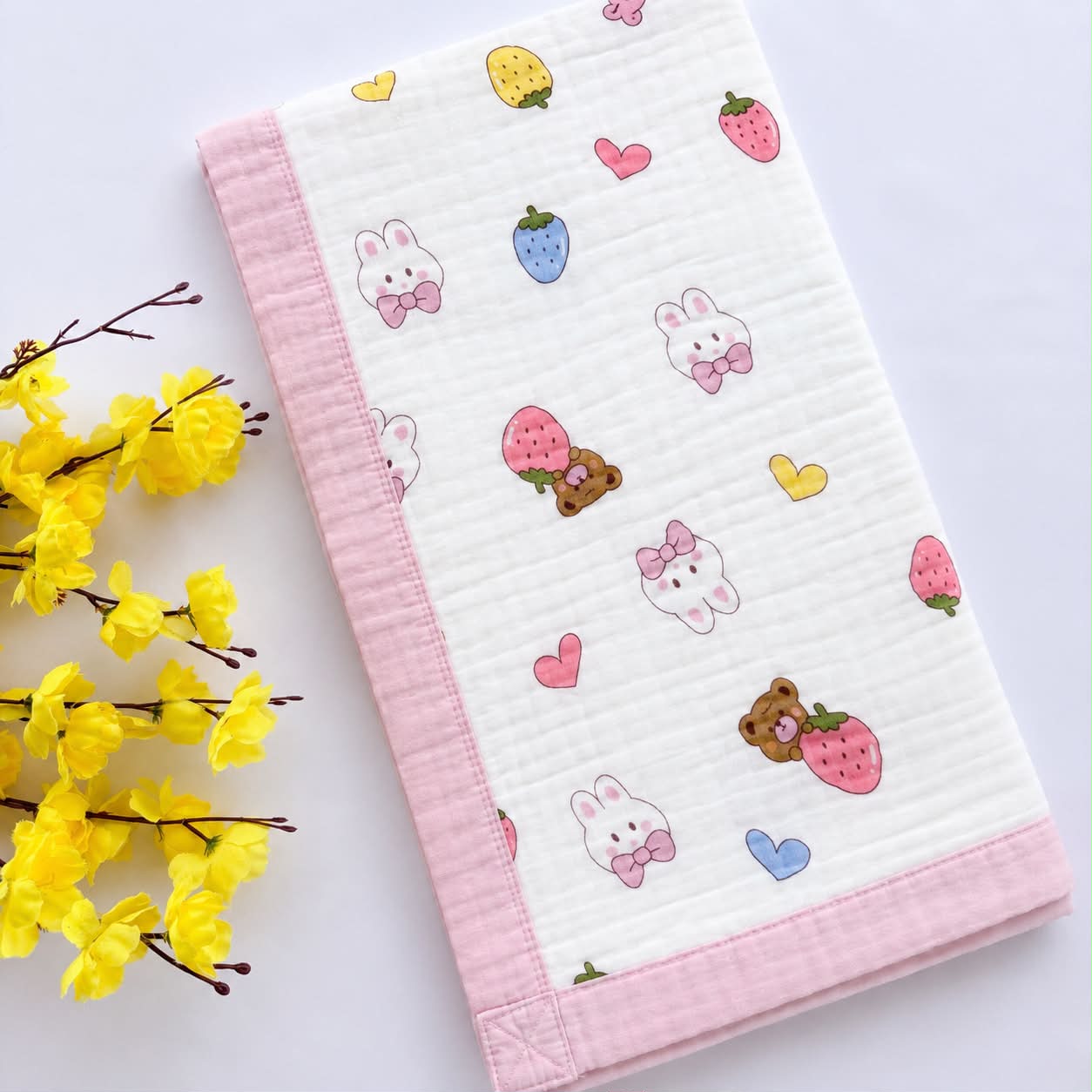 Crinkled Muslin 6 layer Blanket MN01