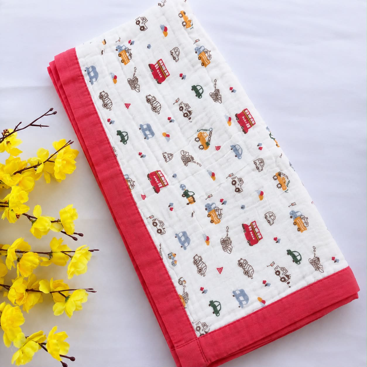 Crinkled Muslin 6 layer Blanket MN01