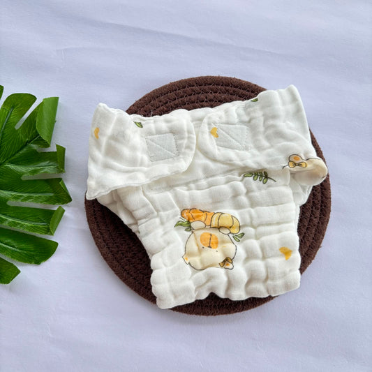 Muslin 6 layer Premium Nappy