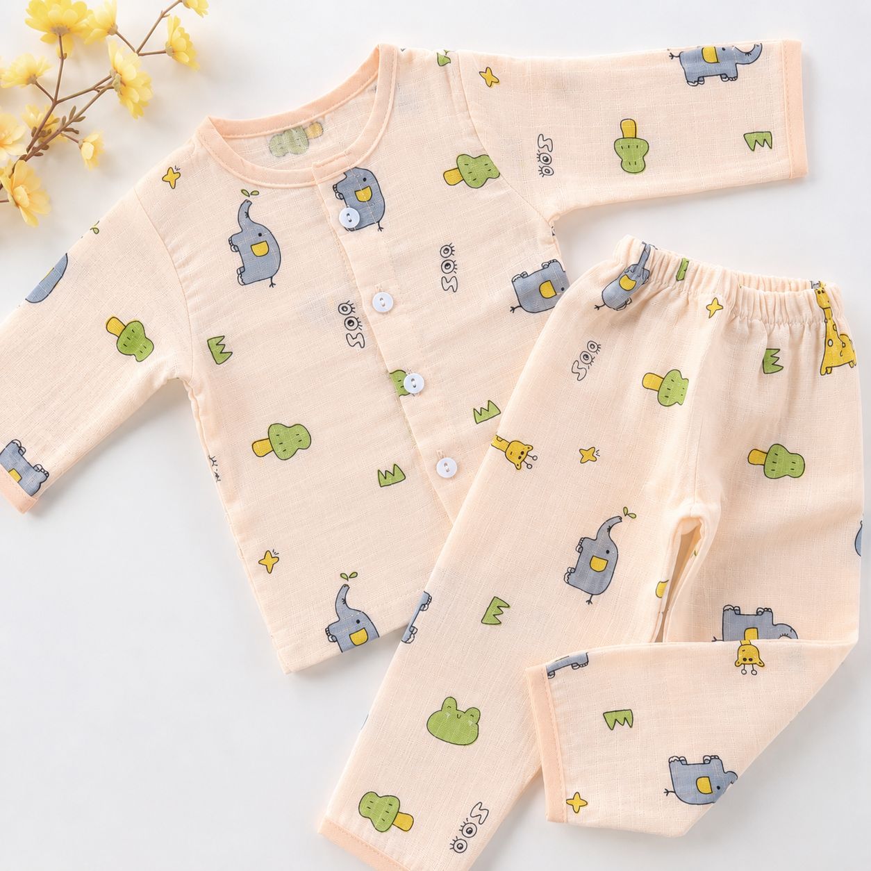 Lightweight Muslin Baby Outfit