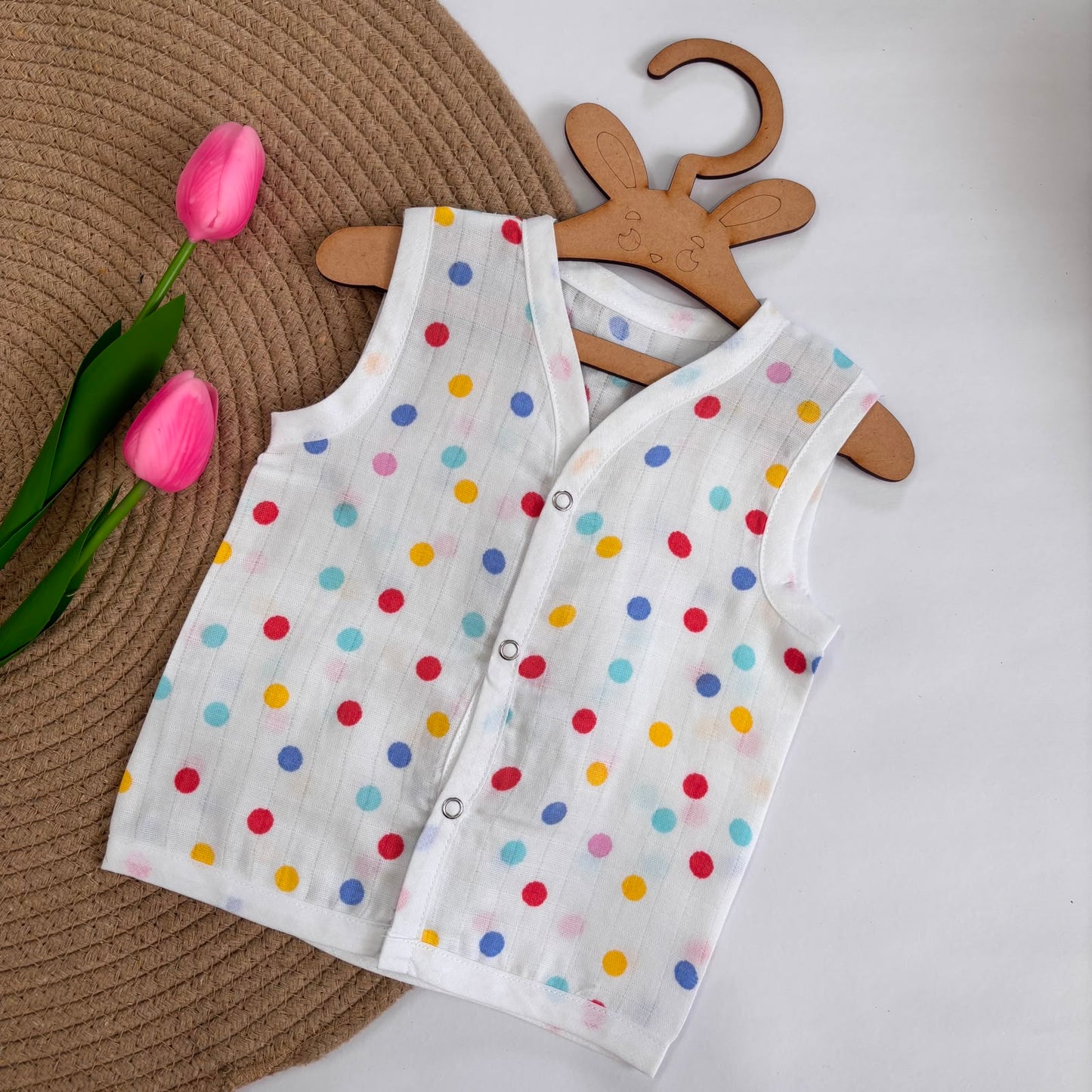 Muslin Button jablas MN01