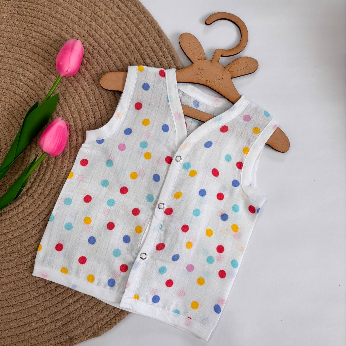 Muslin Button jablas MN01