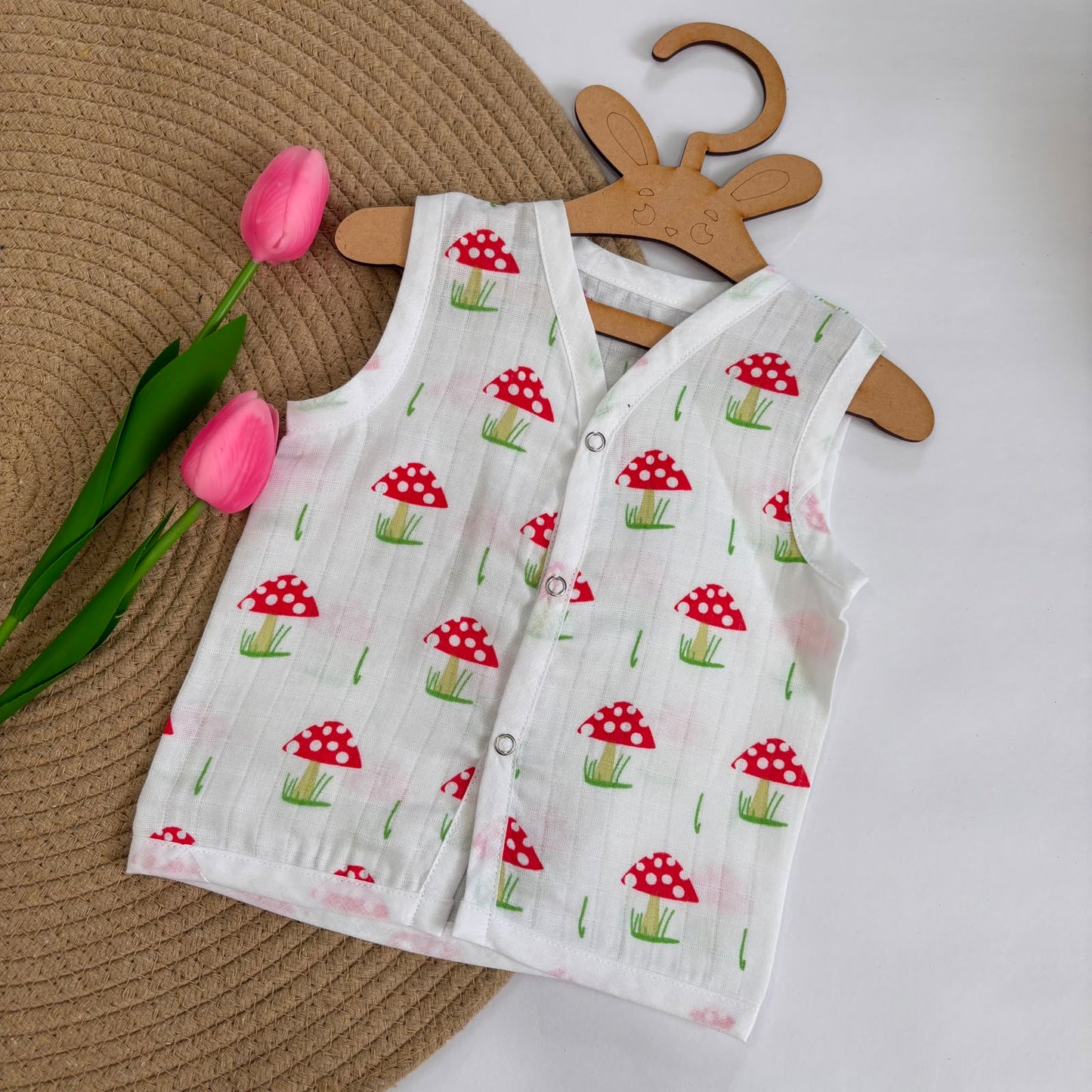 Muslin Button jablas MN01