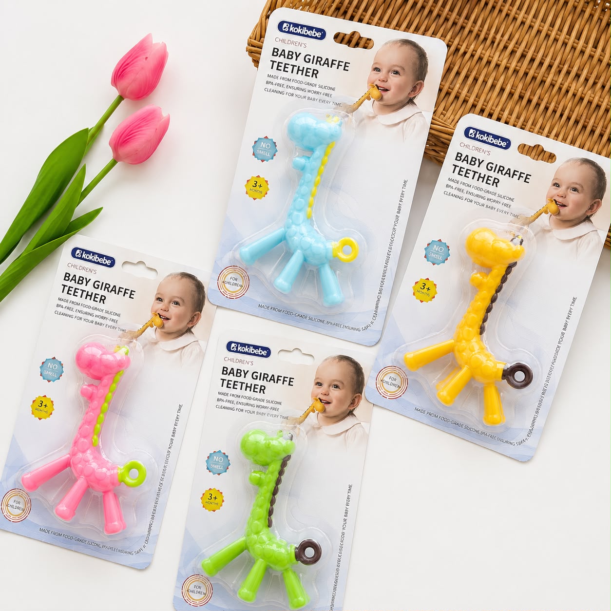 Baby Silicon Teether Rattle (1 pcs) MN01
