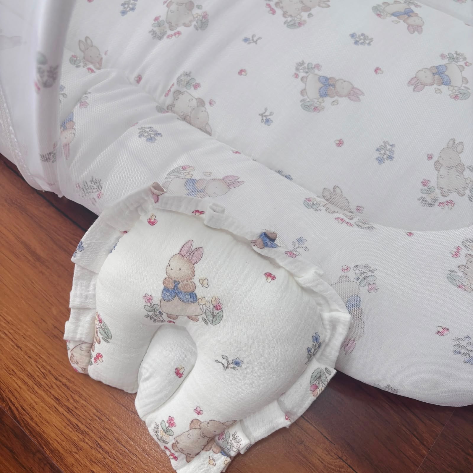 Baby Crinkled Muslin Mosquito Net Bed and Carry Bed Combo MN01