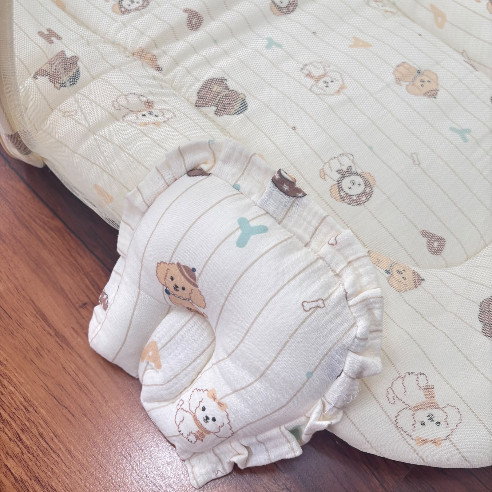 Baby Crinkled Muslin Mosquito Net Bed and Carry Bed Combo MN01