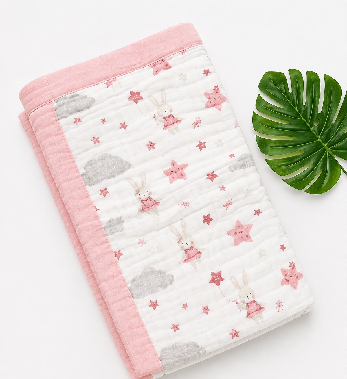 Crinkled Muslin 6 layer Blanket MN01