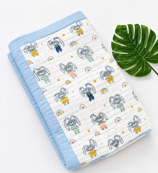 Crinkled Muslin 6 layer Blanket MN01