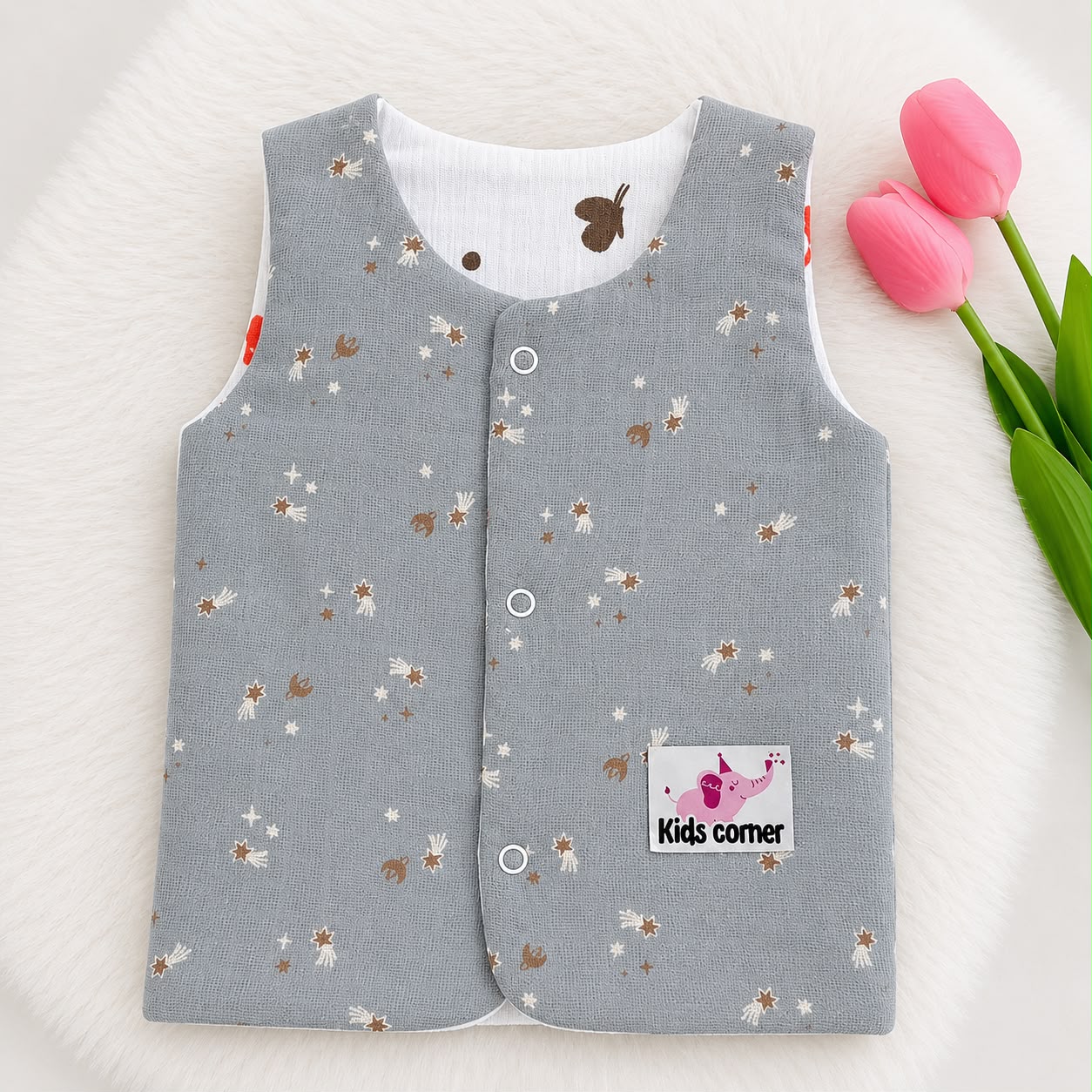 Reversible Muslin Jabla Double Layer MN01
