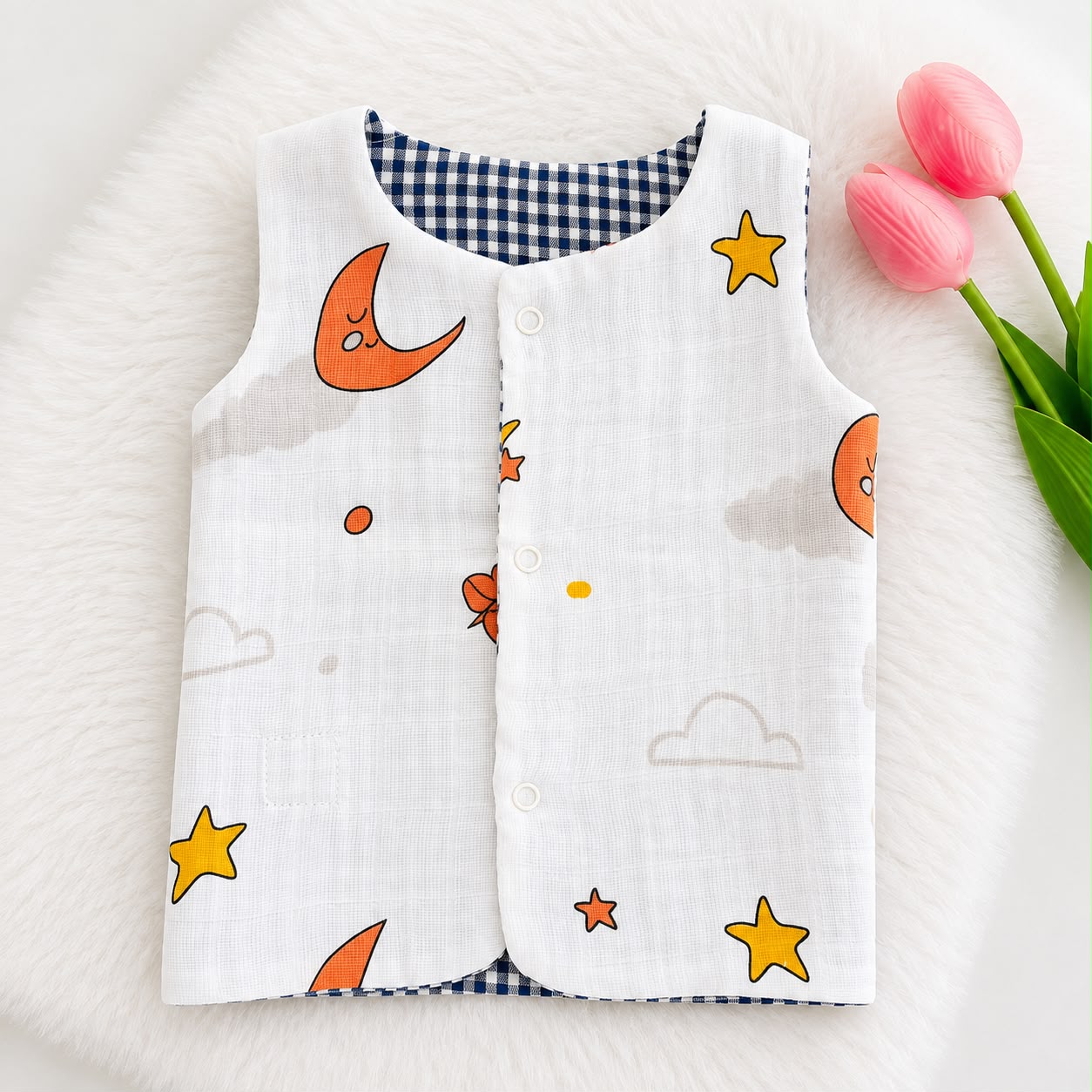 Reversible Muslin Jabla Double Layer MN01