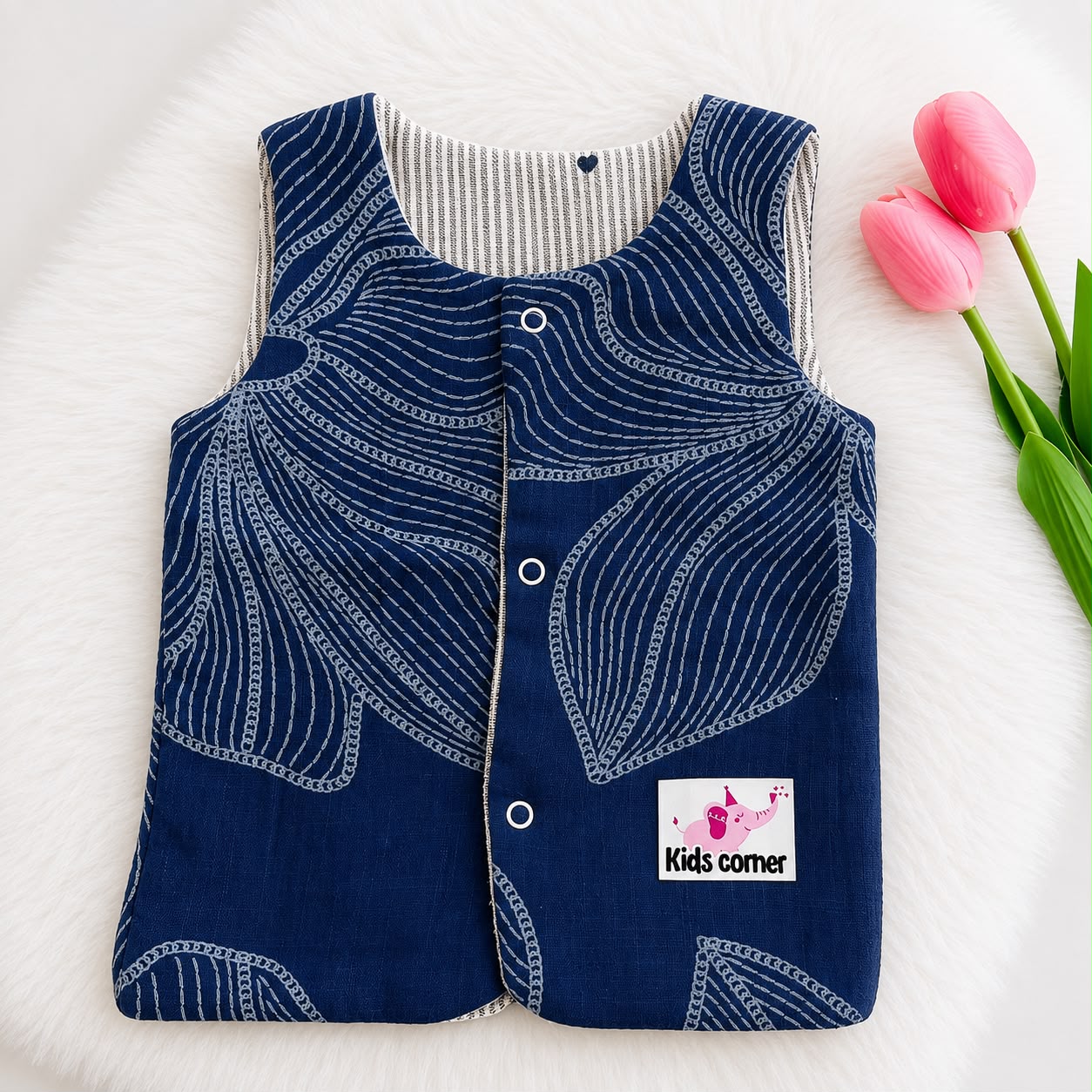 Reversible Muslin Jabla Double Layer MN01