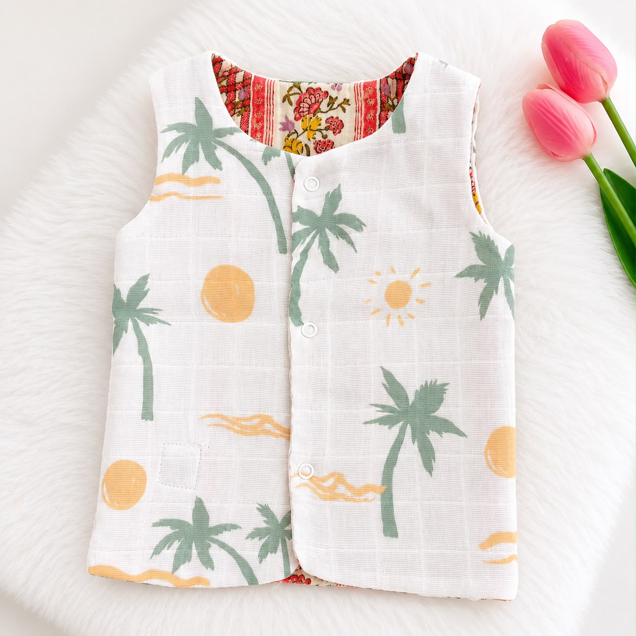 Reversible Muslin Jabla Double Layer MN01