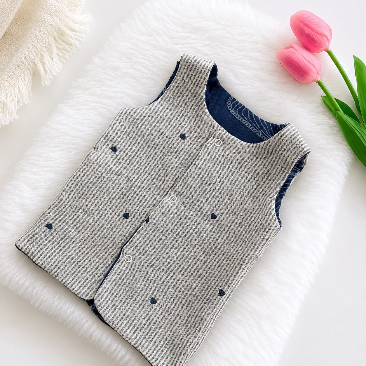 Reversible Muslin Jabla Double Layer MN01