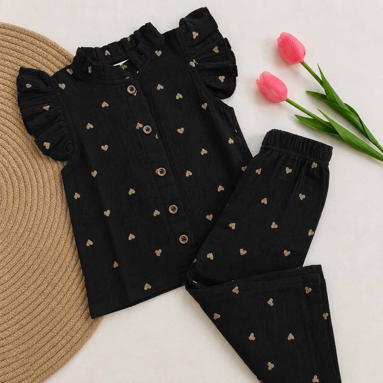 Muslin Girls Pant co-ord set